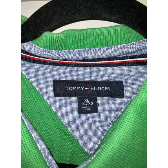 Tommy Hilfiger Men's Wicking Performance Solid Short Sleeve Polo Shirt Green - Picture 7 of 9